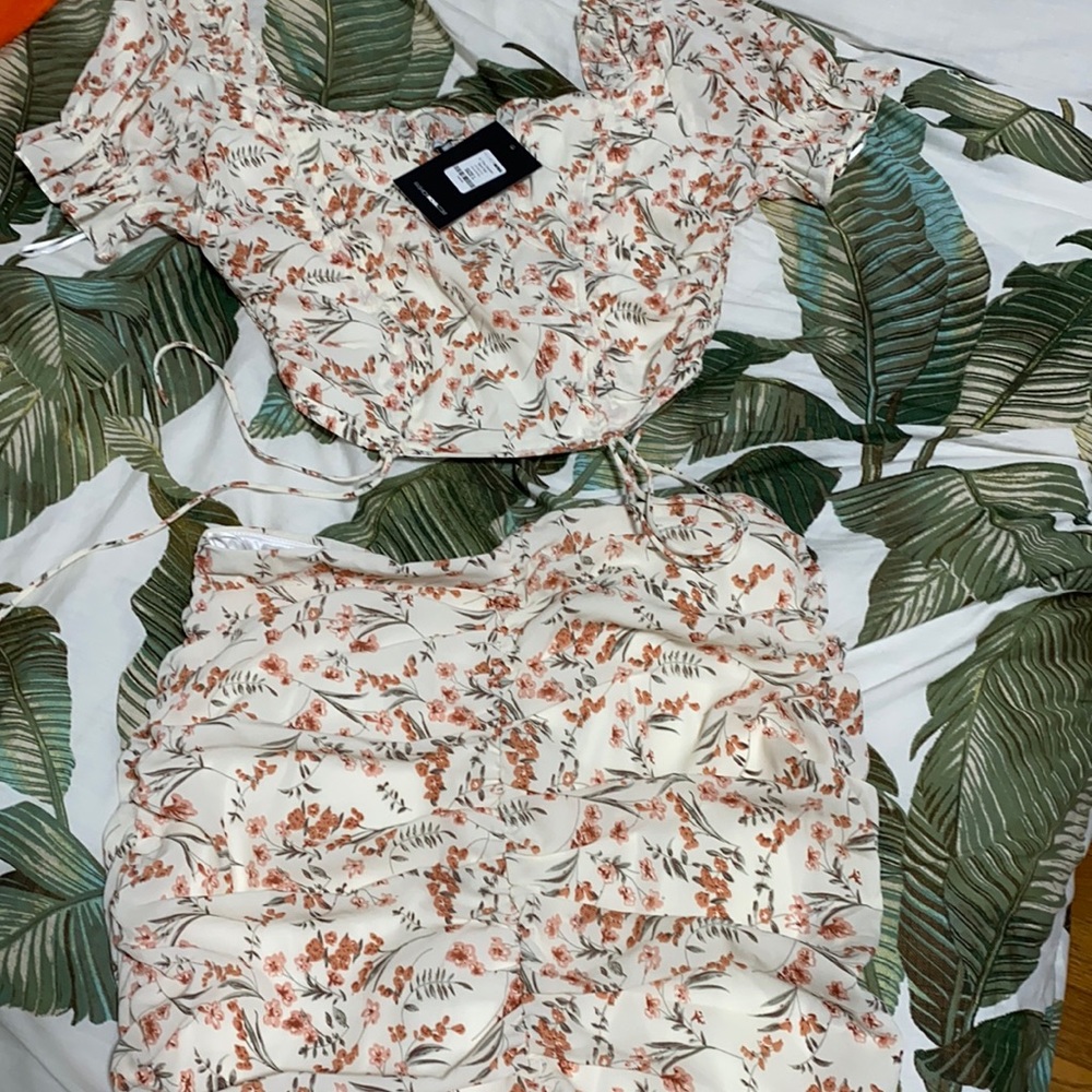 Two piece fashion nova skirt set